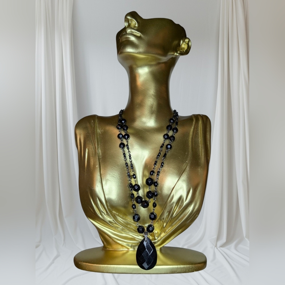 Nina Ricci, Vintage Avon Black, Chunky Choker Necklace.